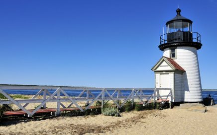 Brant Point Light on Nantucket Island Massachusetts